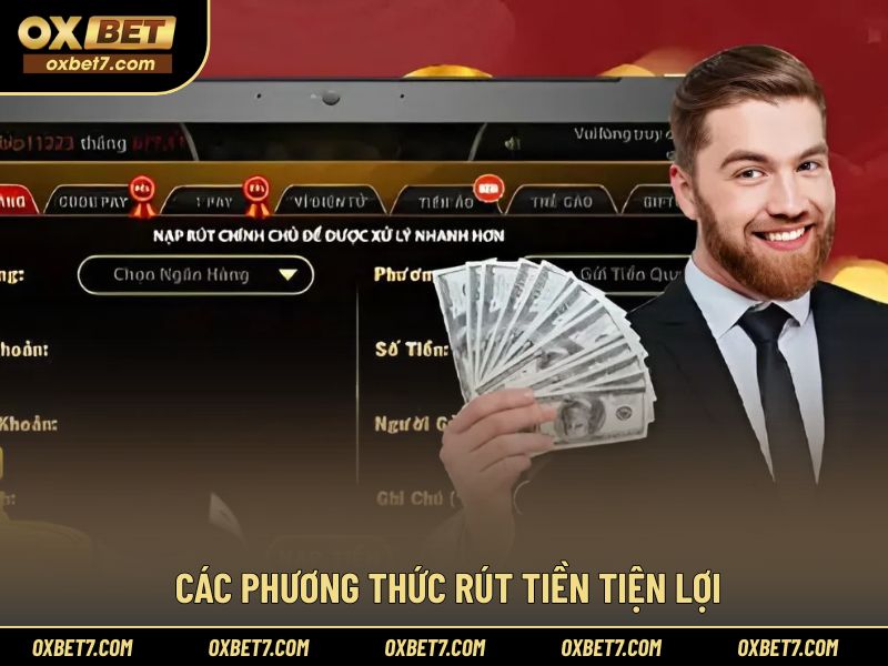 Danh sách các hình thức rút tiền nhà cái đang áp dụng